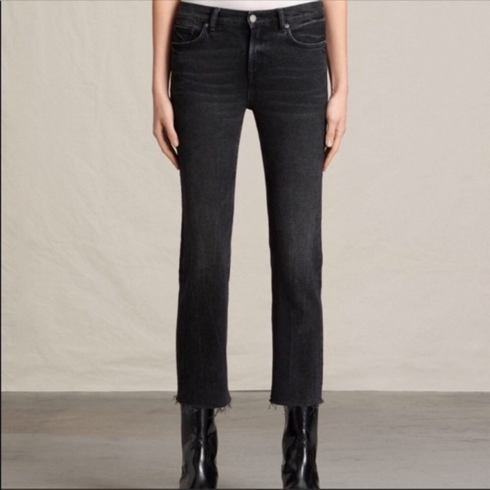 All Saints Zoe Cropped Bootcut Jean Size 25